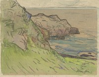 Côte rocheuse en Bretagne Bretonse kustlandschap (1871 - 1918) by Maxime Camille Louis Maufra