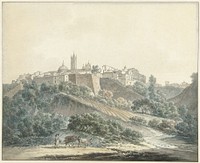 Gezicht op Siena (1787) by Daniël Dupré