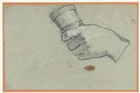 Een hand die een bel vasthoudt (1588 - 1660) by Giacomo Cavedone, Annibale Carracci and Domenichino