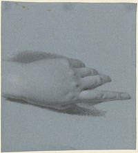 Studie voor de linkerhand van Catharina Nahuys, echtgenote van Mr. Rutger Jan Schimmelpenninck (1774 - 1837) by Charles Howard Hodges