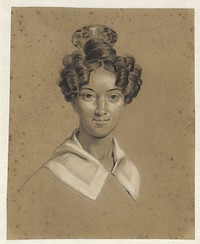 Portret van Cornelia Helena Anna Christiani (1813 - 1859) by Lambertus Johannes Hansen