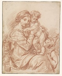 H. Maagd met het Christuskind op haar schoot (1622 - 1695) by Pierre Mignard 1612 1695