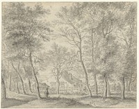 Landelijke woning tussen geboomte (1600 - 1699) by anonymous and Adriaen Hendriksz Verboom