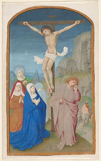 Christus aan het kruis (c. 1480 - c. 1520) by Meester van de Hortulus Animae