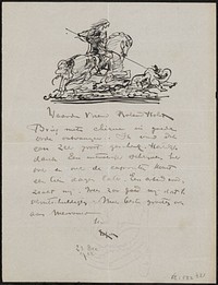 Brief aan Richard Roland Holst (1922) by Willem van Konijnenburg and Willem van Konijnenburg