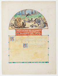 Bijeenkomst der dieren in het bos (1866 - 1939) by Bernard Willem Wierink