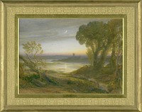 The Curfew (of: The Wide Water'd Shore) (1870) by Samuel Palmer