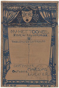 Ontwerp voor affiche Tableau de la Troupe van Het Toneel (1878 - 1938) by Richard Nicolaüs Roland Holst