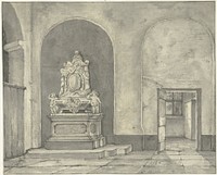 Grafmonument van Balth. Fredericus von Stosch in de Janskerk te Utrecht (1786 - 1850) by Gerrit Lamberts
