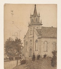 Kerk (1855 - 1930) by Dirk Arnoldus Tavenraat