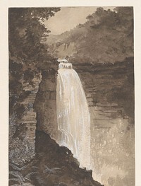 Waterval (1855 - 1930) by Dirk Arnoldus Tavenraat