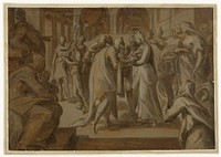 Presentatie van Christus in de tempel (1542 - 1583) by Anthonie Blocklandt