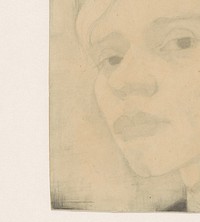 Zelfportret (1910) by Jan Mankes