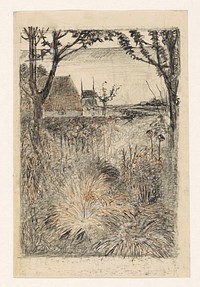 Tuin in de herfst (1899 - 1920) by Jan Mankes