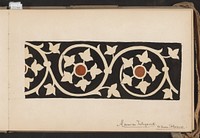Marmeren inlegwerk met bladeren uit de Santa Croce te Florence (c. 1890 - c. 1922) by Johanna van de Kamer