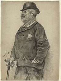 Karikatuurportret van Mari ten Kate (1850 - 1899) by Elchanon Verveer