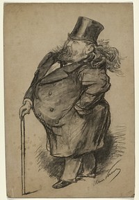 Karikatuurportret van Jacob Maris (1860 - 1899) by Elchanon Verveer