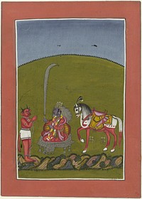 Kalki (de toekomstige incarnatie van Vishnu) (1825 - 1875) by anonymous