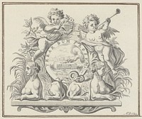 Het drukkersmerk van de uitgevers Wetstein te Amsterdam (1783) by Monogrammist ASD