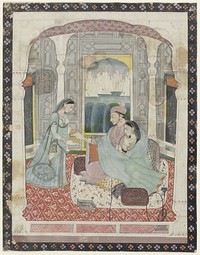 Vorstelijk paar in paleis (1810 - 1830) by anonymous