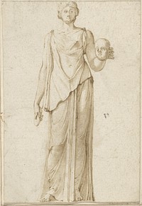 De muze Thalia (1600 - 1780) by Jan de Bisschop, anonymous and anonymous