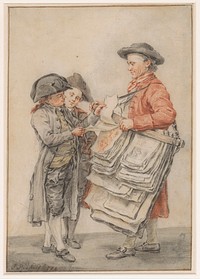 De prentverkoper (1784) by Jacob Perkois