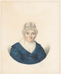 Portret van vrouw (1750 - 1850) by anonymous