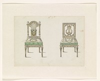 Two chairs (c. 1780 - c. 1785) by anonymous