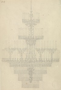 Ontwerp voor een kroonluchter (c. 1830 - c. 1840) by Firma Feuchère
