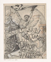 Bandontwerp voor: St Nikolaascatalogus, 1890-1891 (in or before 1890 - 1891) by Willem Wenckebach