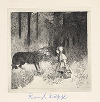 Roodkapje en de wolf (c. 1900 - c. 1950) by anonymous