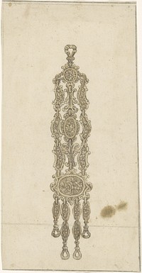 Ontwerp voor een chatelaine (c. 1760 - c. 1780) by Luigi Valadier