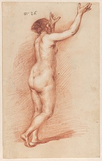 Standing woman with raised arms (c. 1630 - c. 1670) by Govert Flinck and Jacob van Loo
