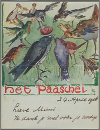 Brief aan Harmina Catharina Ponstijn (1918) by Leo Gestel and Leo Gestel