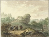 Landschap met ruiters (1789) by Hermanus Numan