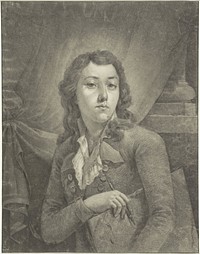 Zelfportret van Nicolaus Ritter (1793) by Nicolaus Ritter jr
