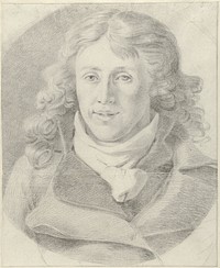 Portret van een jongeman, in ovaal (1804 - 1809) by Johan Bernard Scheffer