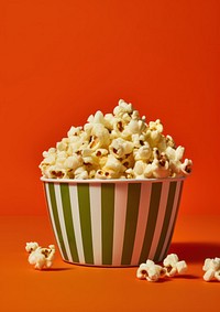 Popcorn dessert yellow snack. AI generated Image by rawpixel.