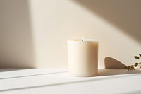 Large candle burns product simplicity appliance lighting.