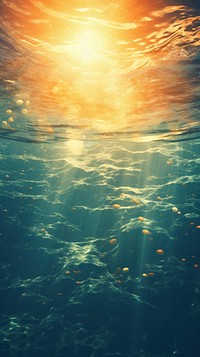  Surface of the water sunlight underwater outdoors. AI generated Image by rawpixel.
