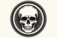 Skull logo creativity cartoon.