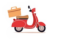Motorcycle delivery vehicle scooter transportation. AI generated Image by rawpixel.