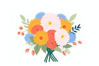 Bridal bouquet painting drawing flower. AI generated Image by rawpixel.