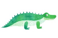 Crocodile reptile animal white background. AI generated Image by rawpixel.