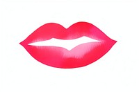 Lip lipstick white background moustache. AI generated Image by rawpixel.