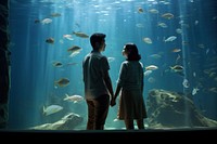  Thai couple aquarium fish nature. AI generated Image by rawpixel.