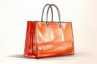 Shopping bag handbag sketch purse.
