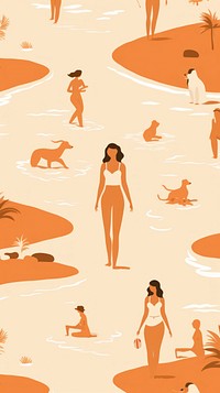  Summer swimswear backgrounds outdoors pattern. AI generated Image by rawpixel.