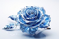 Blue rose jewelry flower white.