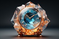 Clock clock gemstone crystal.